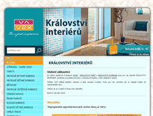 Tablet Screenshot of kralovstviinterieru.cz